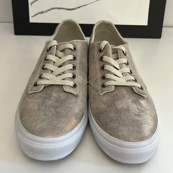 Vans Camden Stripe Metallic Galaxy Sparkle Fabric Sneakers Women’s Size 9.5 - Picture 3 of 13